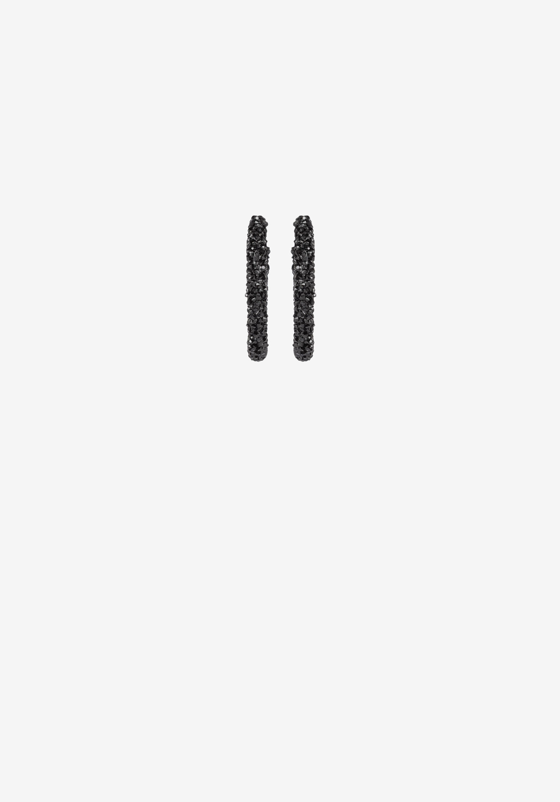 Pendientes de Aros con piedras en color negro, modelo 71003891 de Vilanova.