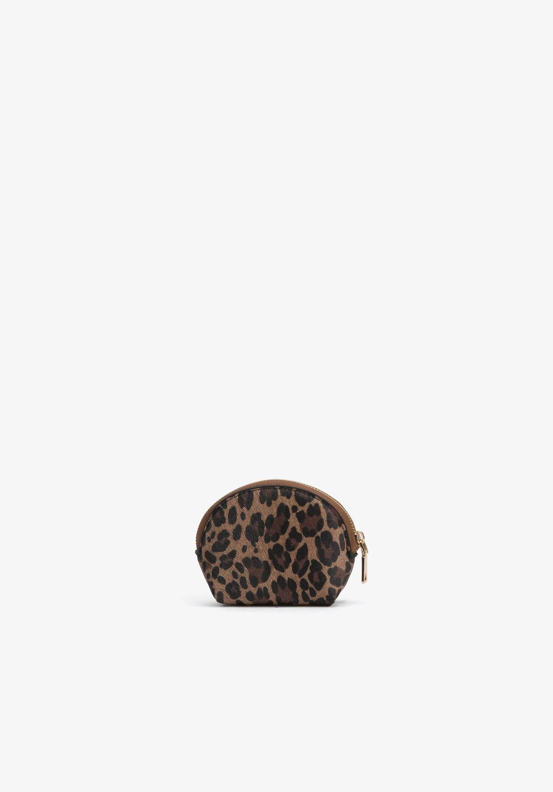 Monedero pequeño en cabado animal print color marrón. Modelo 71006792 de Vilanova.