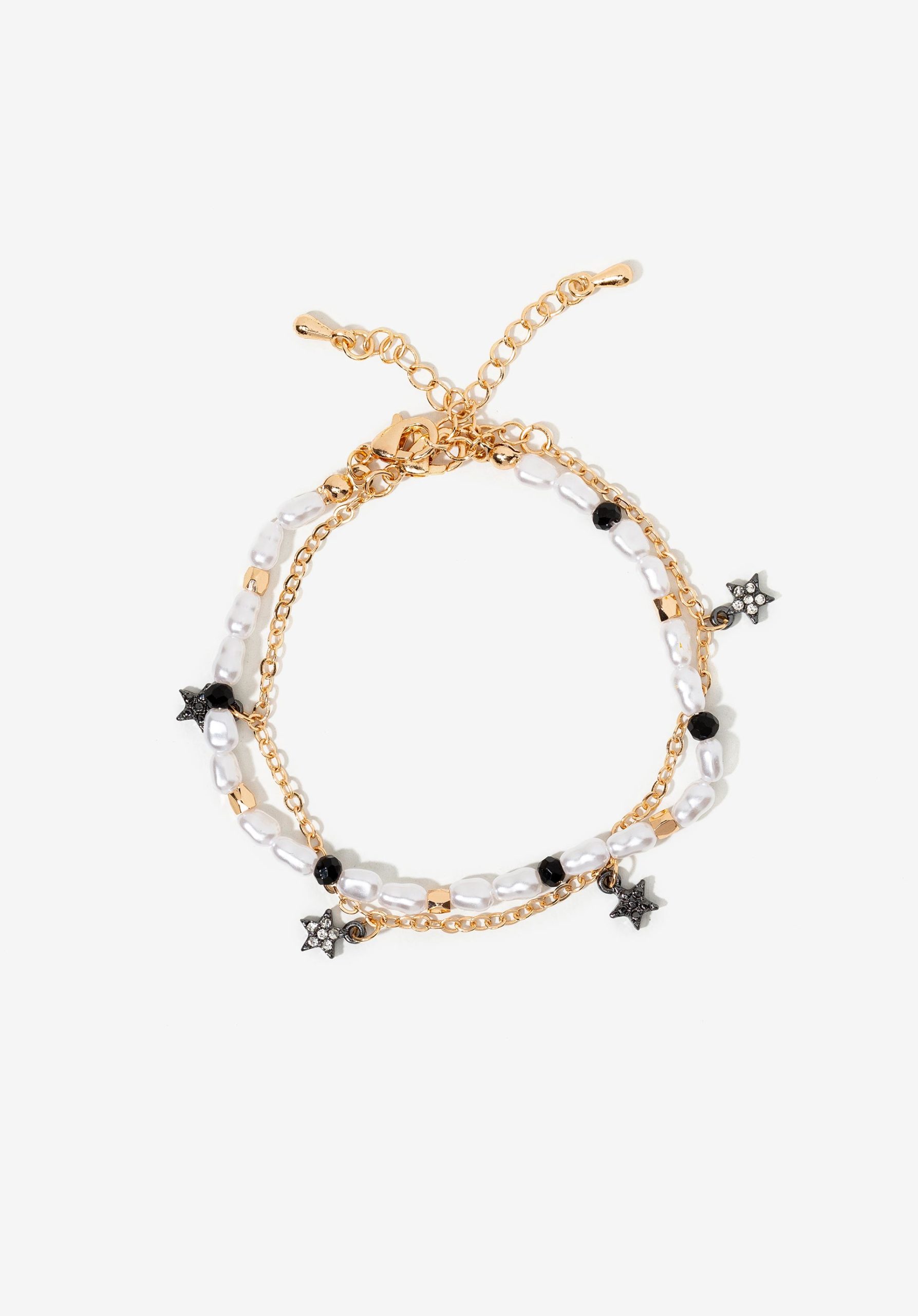 Pack de dos pulseras de perlas y estrellas, modelo 71006877 de Vilanova.