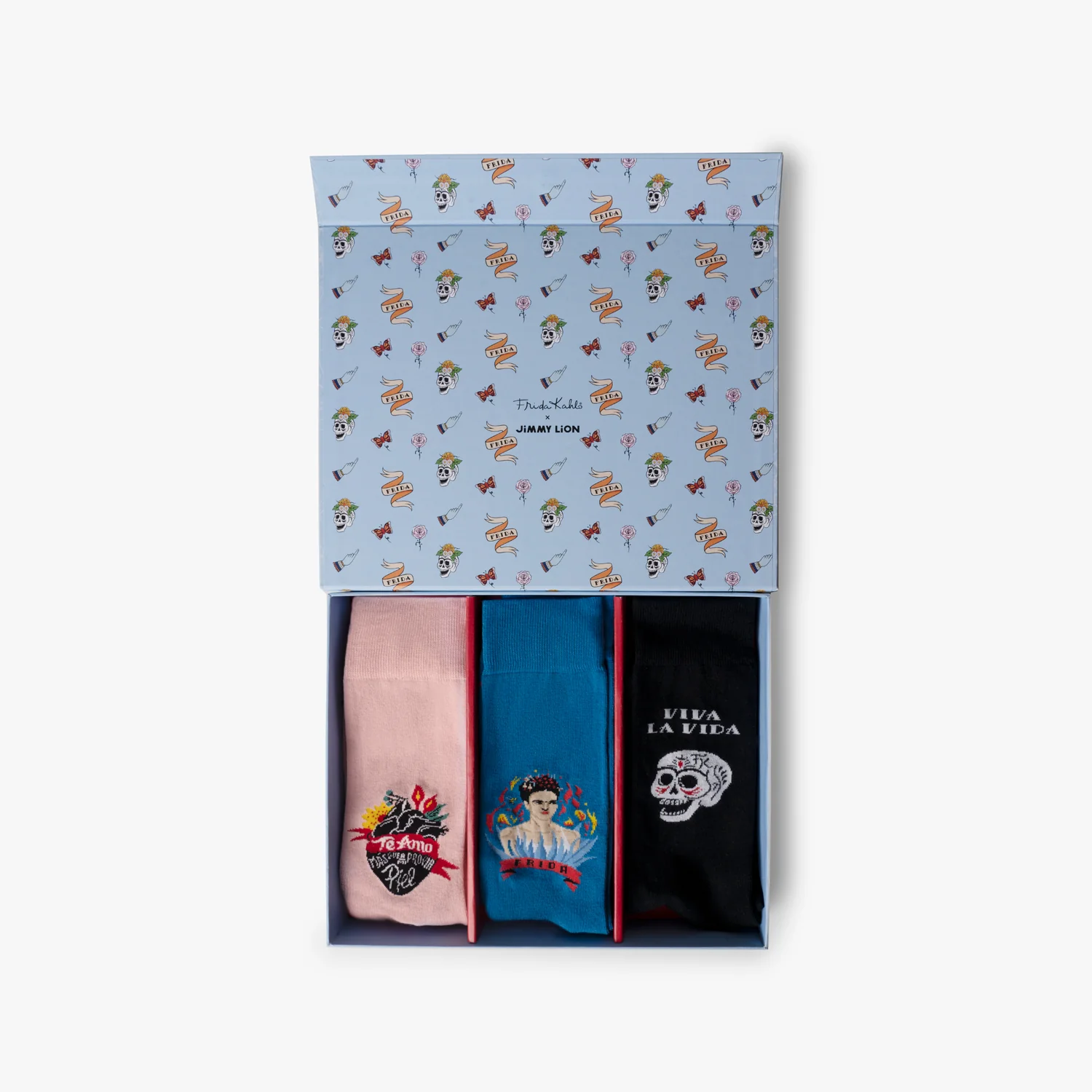 Pack de Calcetines de Jimmy Lion de la colección de Frida Khalo.