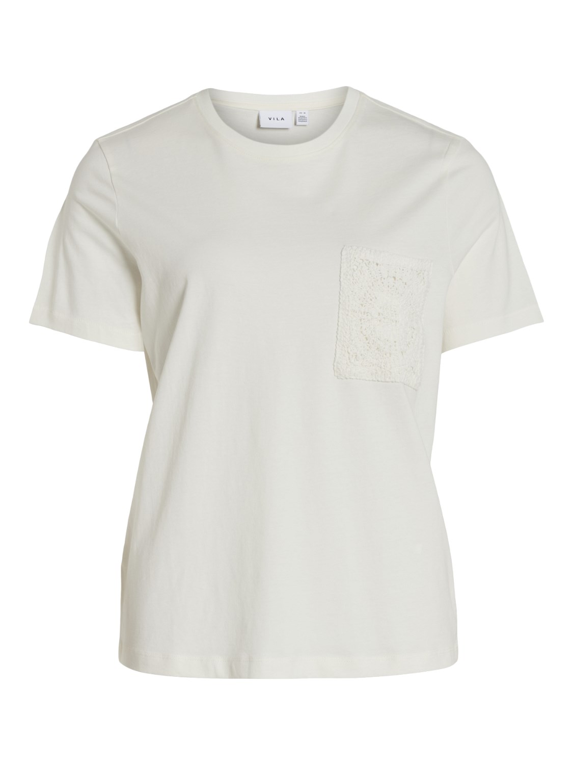 Camiseta Sybil Crochet blanco. Modelo 14093300.