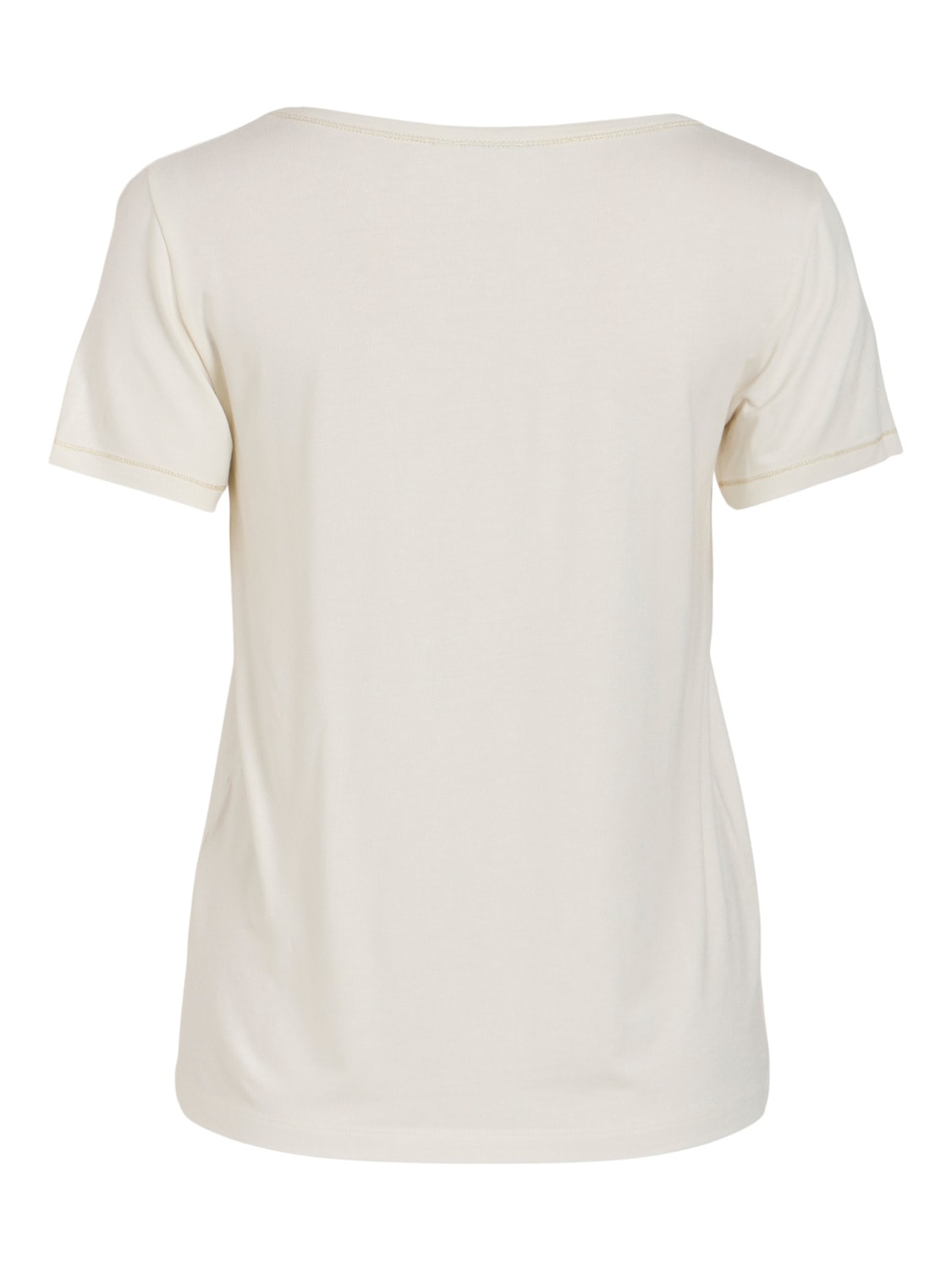 Camiseta Básica Beige Glitter Vila Mase 14090873