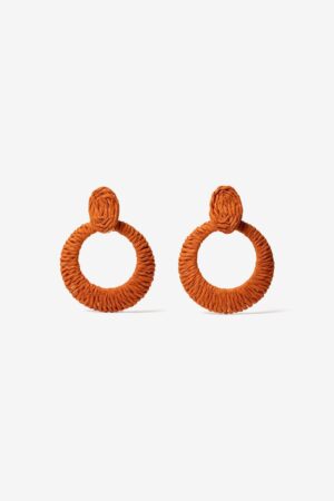 pendientes-rafia-naranja-vilanova
