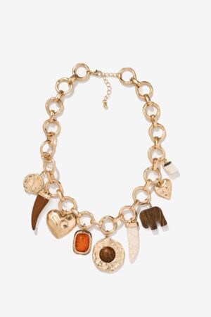 Collar dorado con charms Vilanova