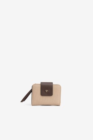 Cartera Vilanova Beige y Marrón Compact