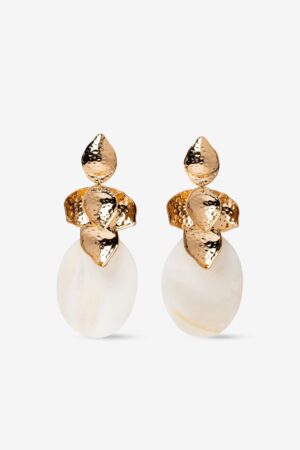 Pendientes Nácar Pétalos Vilanova Blanco