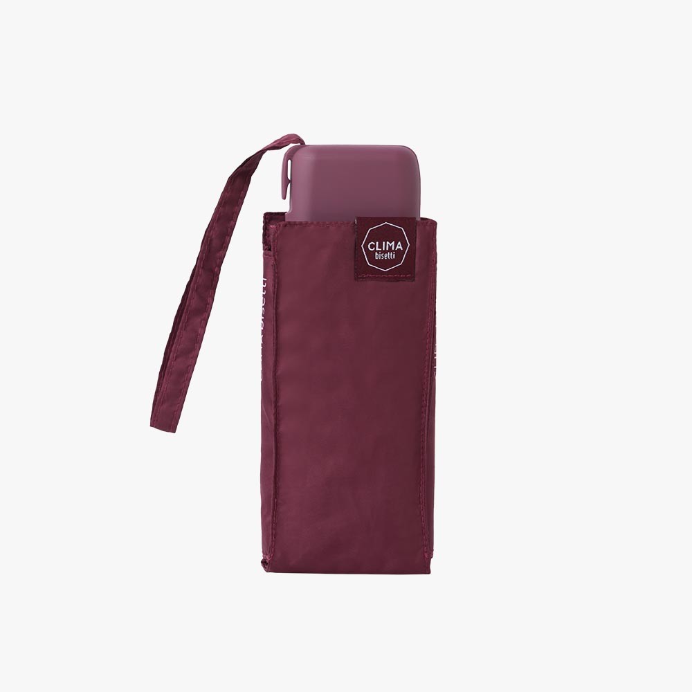 Mini Paraguas Plegable Clima Burdeos