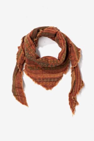 Bandana Estampada Vilanova Tonos Rojizos