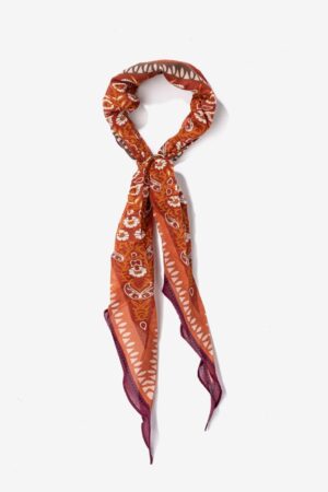 Bandana Étnica Vilanova Teja 100% algodón con detalle metálico