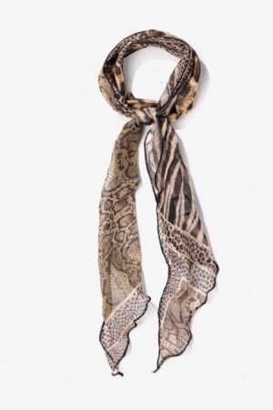 Pañuelo Print Serpiente Vilanova Marrón