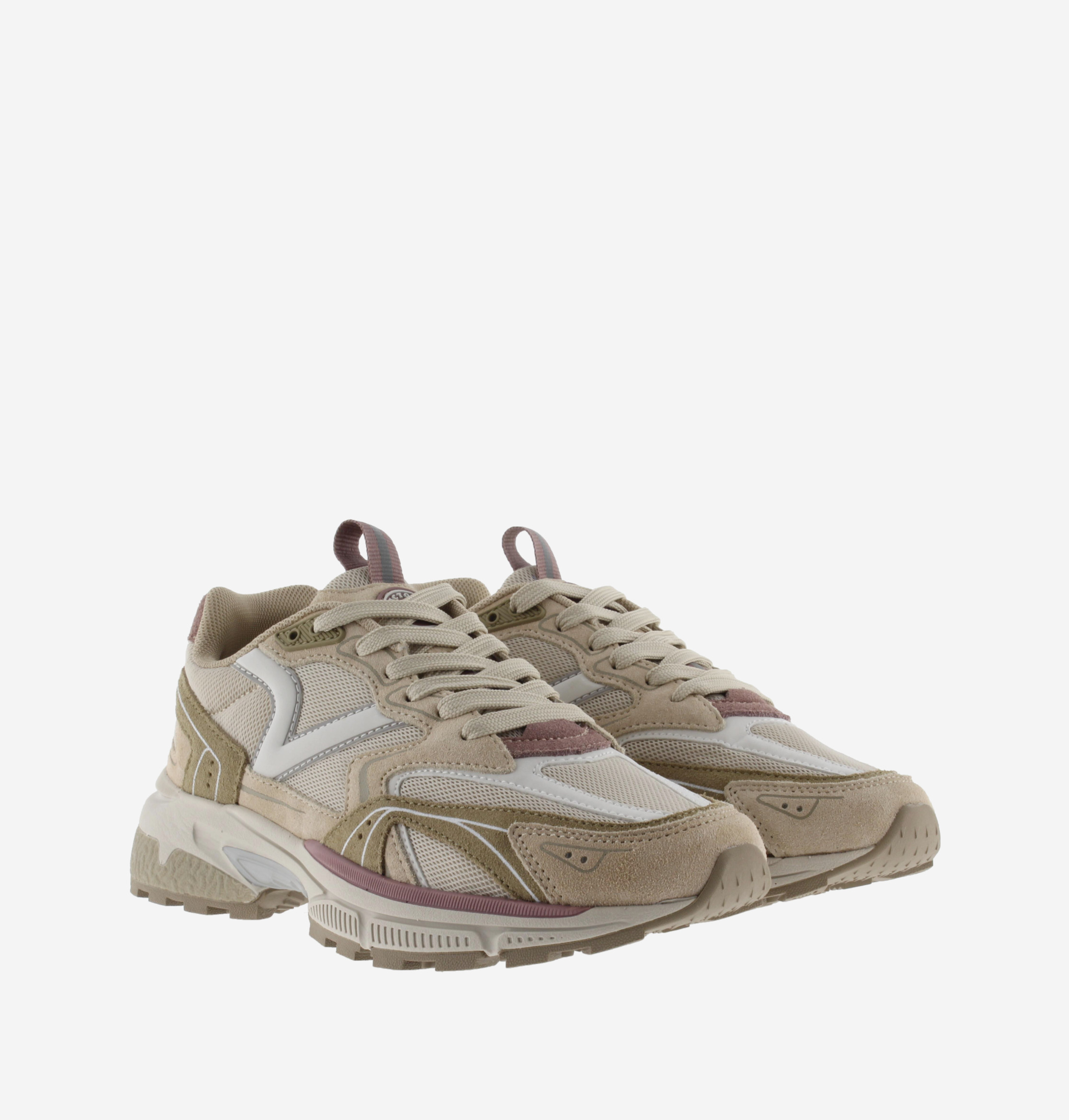 Zapatillas Victoria Mythos-Urban beige para mujer con piel certificada LWG.