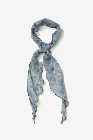 Bandana floral Vilanova azul en 100% algodón con pequeñas flores