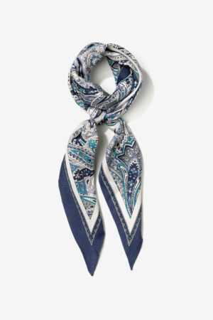 Bandana Siena Vilanova azul con estampado paisley
