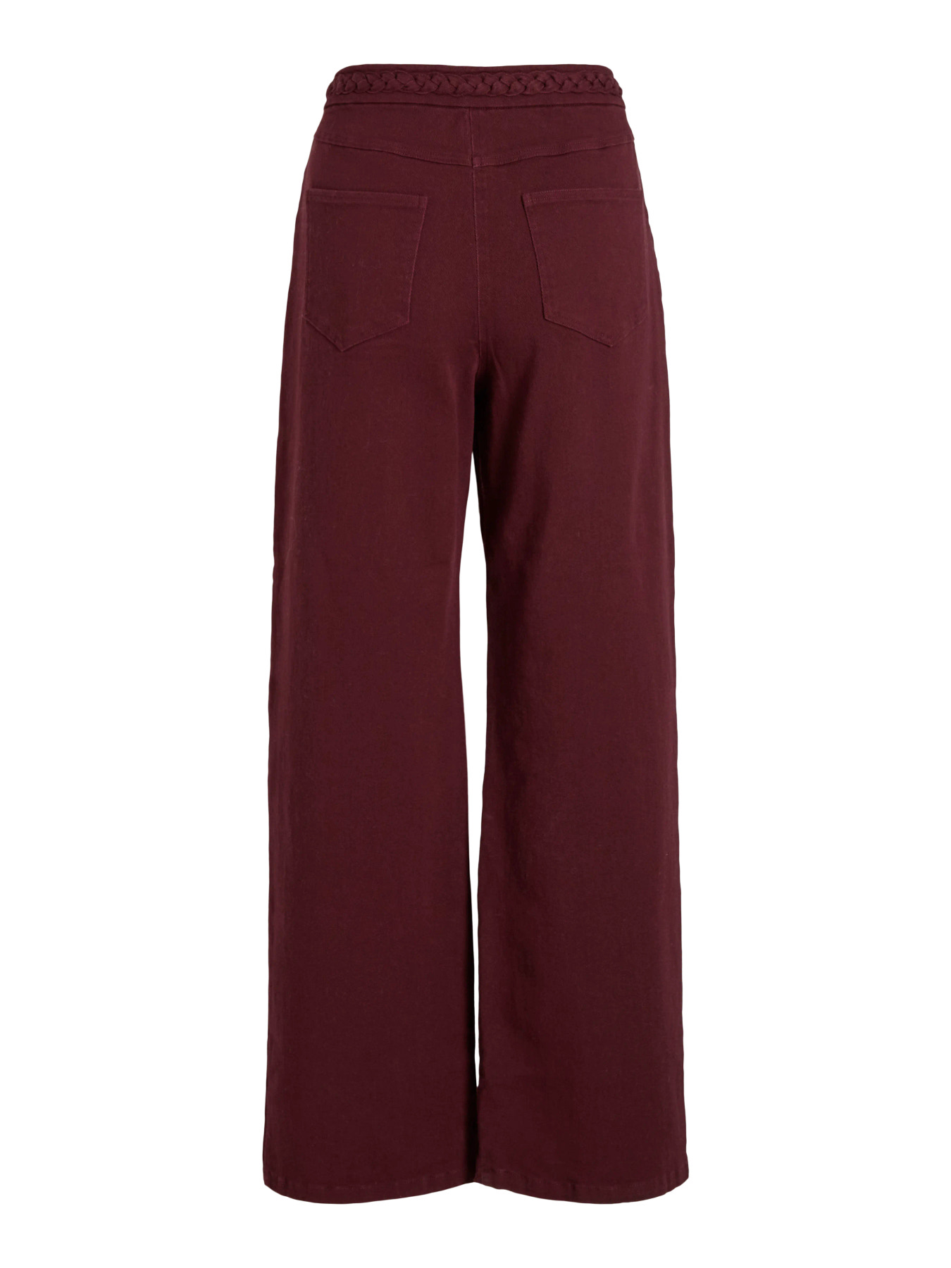 Jeans Emmy VILA burdeos de pernera ancha