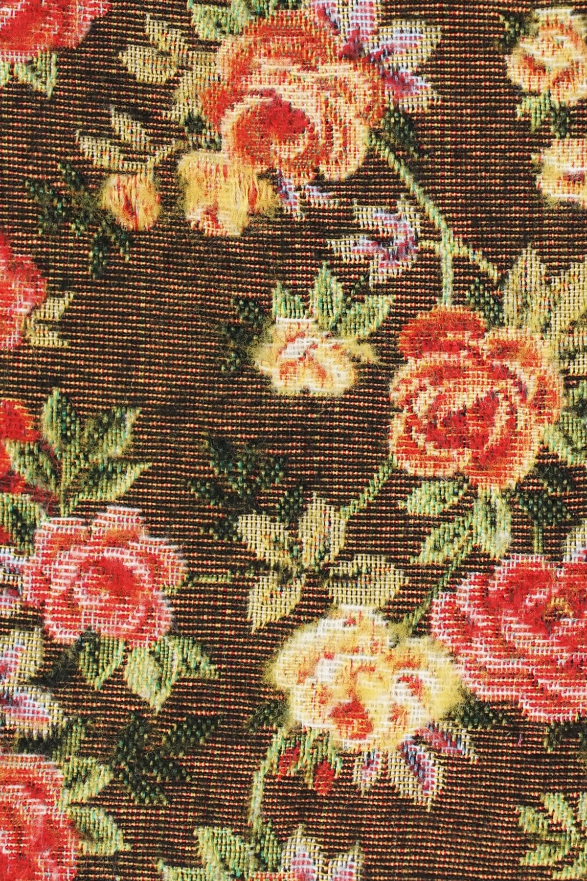Monedero Pepi De La Mur de jacquard marrón floral