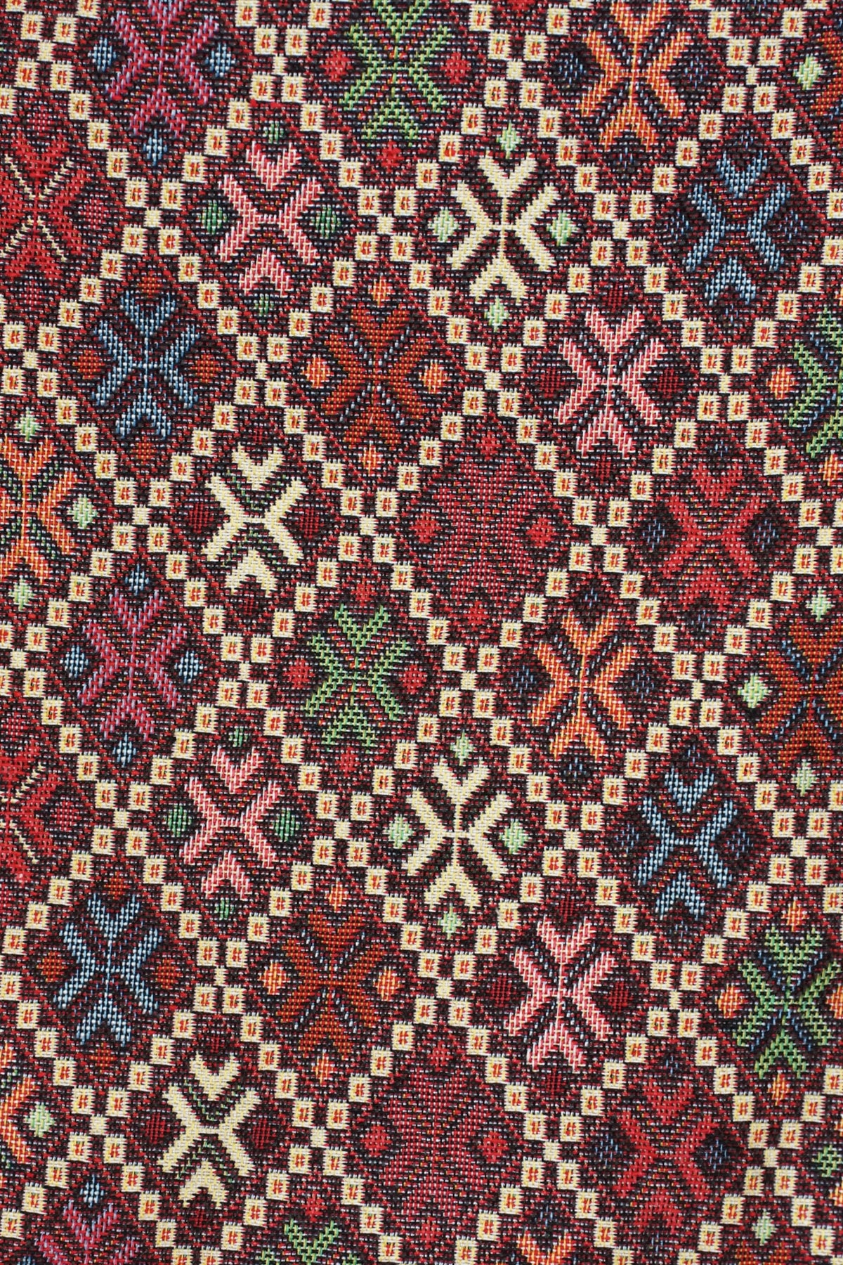 Neceser mediano Chic De La Mur de jacquard geométrico multicolor