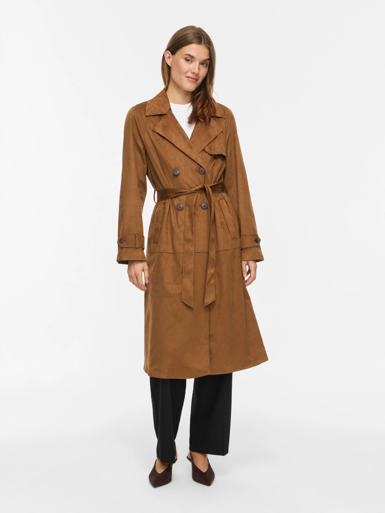 Trench Sulaba VILA camel efecto ante