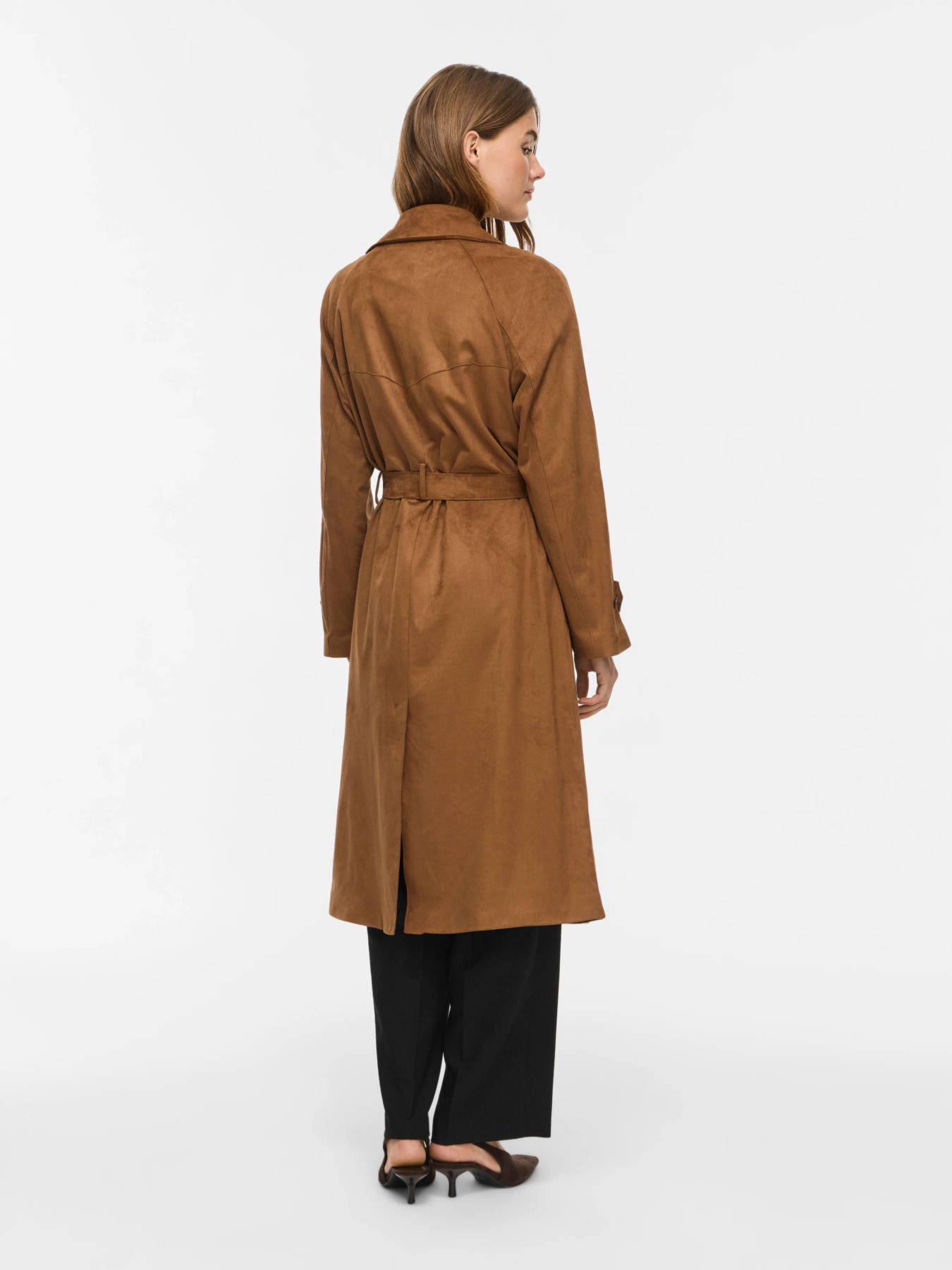 Trench Sulaba VILA camel efecto ante