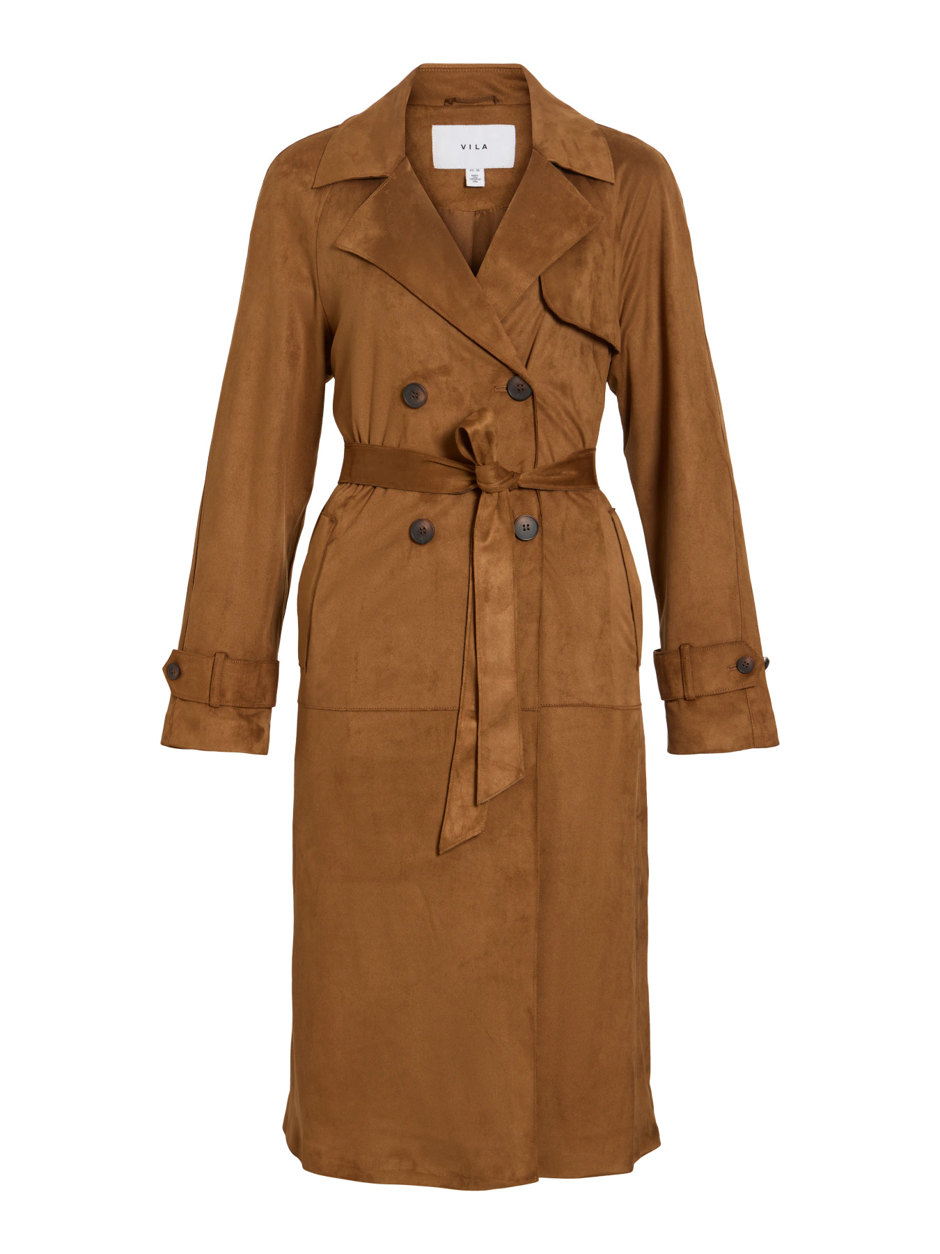 Trench Sulaba VILA camel efecto ante