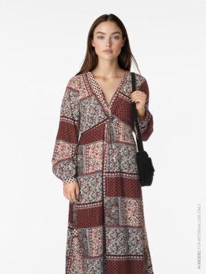 Vestido Emana Vila estampado multicolor de largo midi