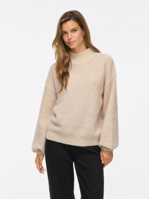 Jersey Tuli VILA beige de punto