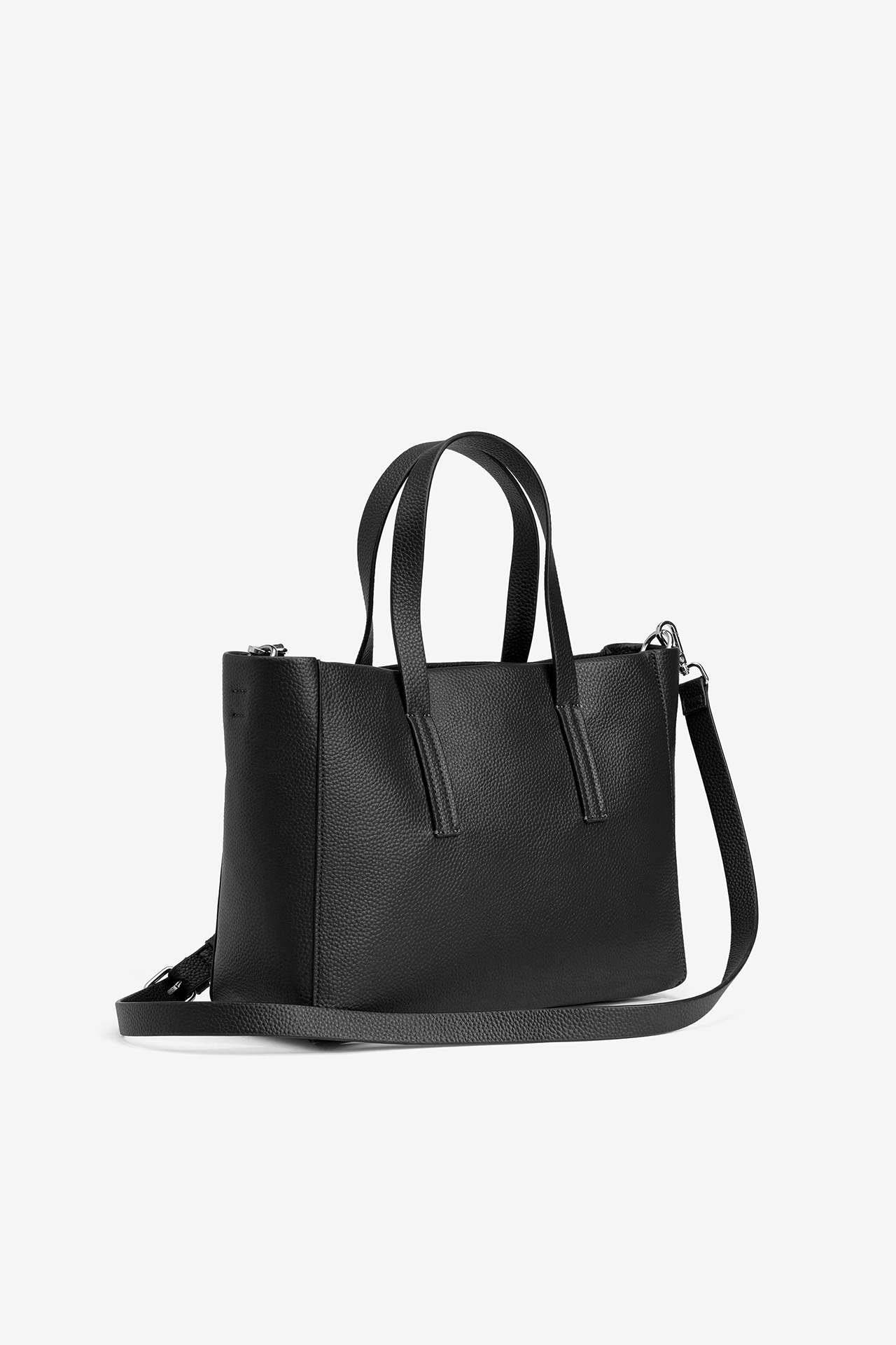 Bolso city Vilanova Negro con Dos Asas, vista 2