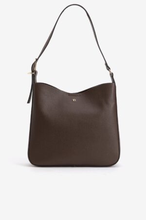 Bolso de hombro Vilanova Marrón con Correa Ancha, vista 1