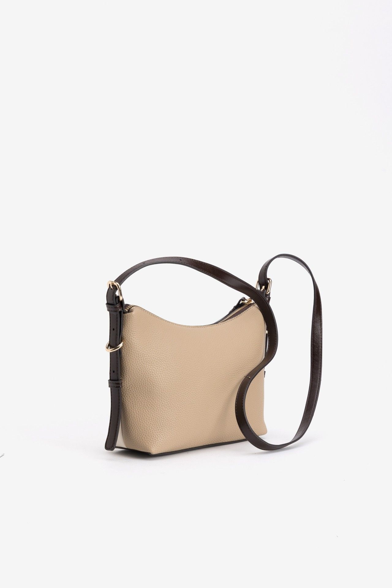 Bandolera Vilanova Beige con Cremallera Dorada, vista 2
