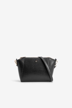 Bandolera Vilanova Negro Efecto Cocodrilo, vista 1