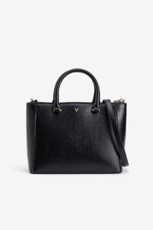 Bolso city Vilanova Negro Efecto Cocodrilo, vista 1