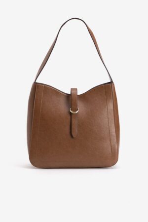 Bolso de hombro Vilanova Cuero con Detalle Frontal, vista 1