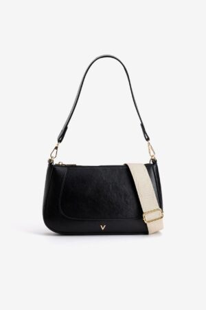 Bandolera Vilanova Negro con Correa Beige, vista 1