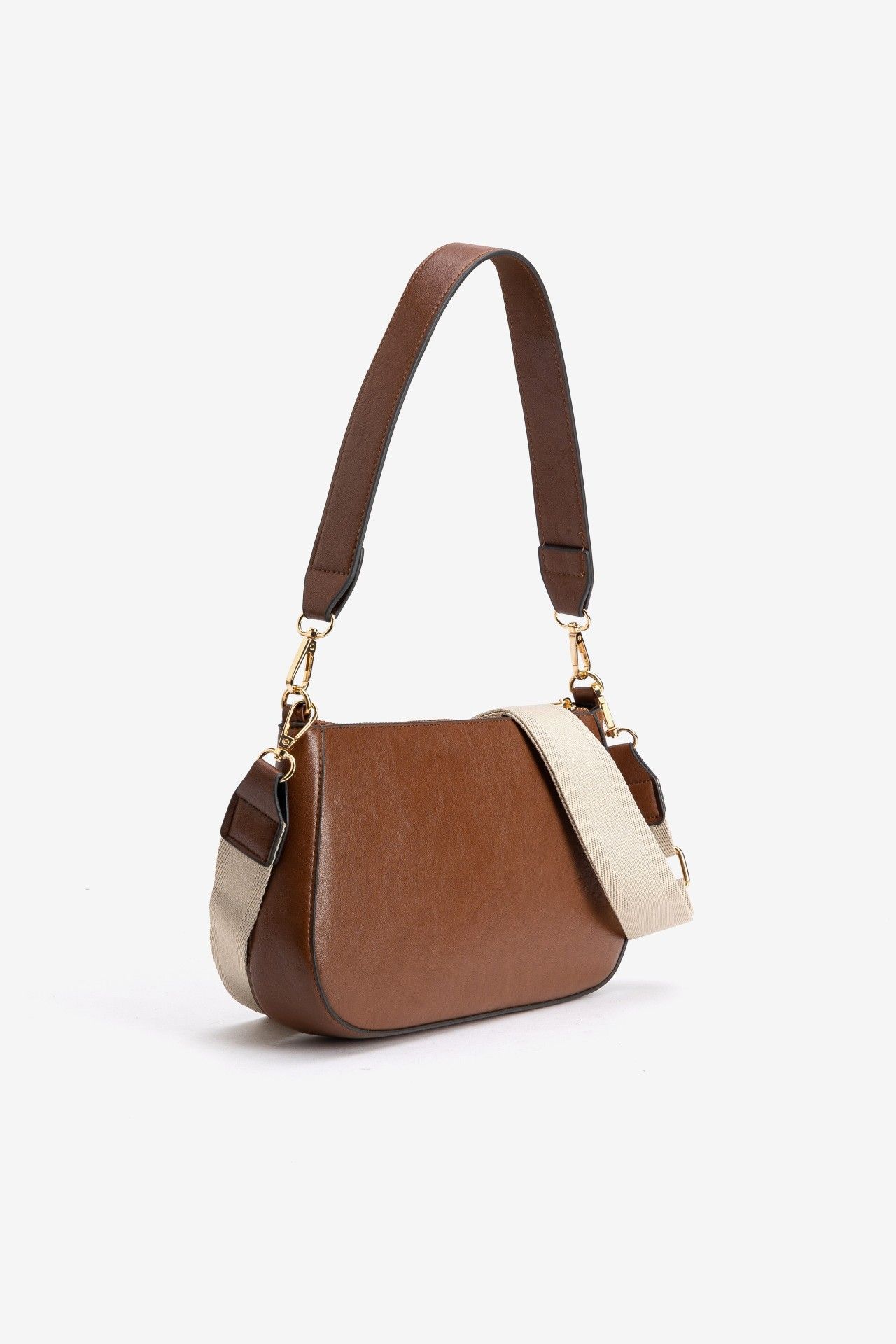 Bandolera Vilanova Marrón con Correa Beige, vista 2