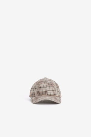 Gorra Vilanova Beige de Cuadros, vista 1