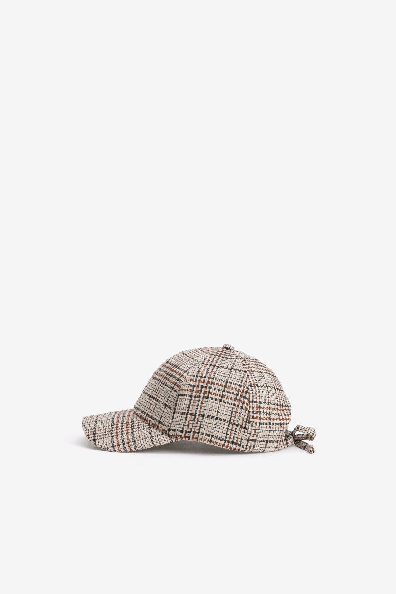 Gorra Vilanova Beige de Cuadros, vista 2