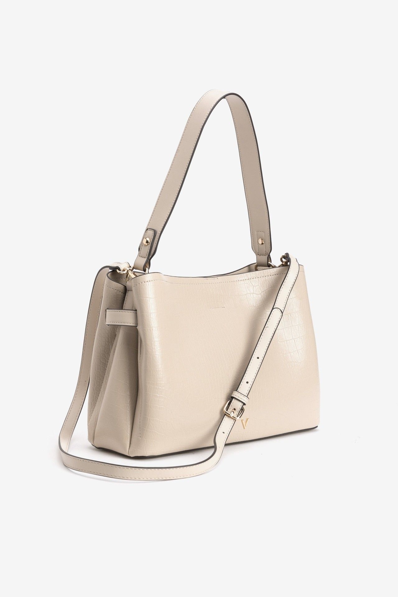Bolso city Vilanova Beige Efecto Cocodrilo, vista 2