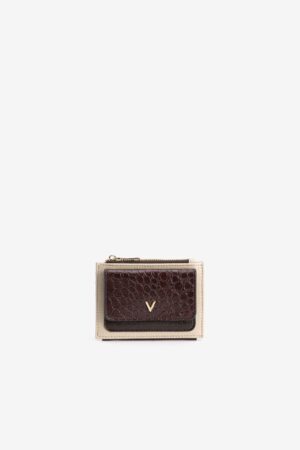 Cartera tarjetero Vilanova Marrón Efecto Cocodrilo, vista 1