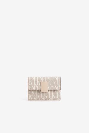 Cartera Vilanova Beige con Cierre Dorado, vista 1