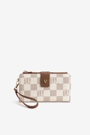 Cartera de cuadros Vilanova Beige con Asa, vista 1
