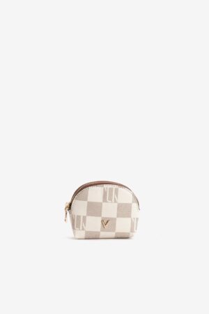 Monedero de cuadros Vilanova Beige, vista 1