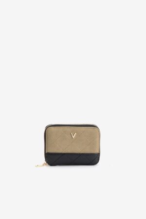 Cartera acolchada Vilanova Beige y Negro, vista 1