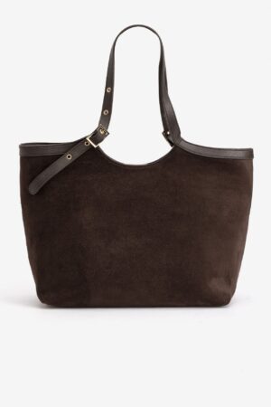 Bolso shopper Vilanova Marrón con Asa Ajustable, vista 1