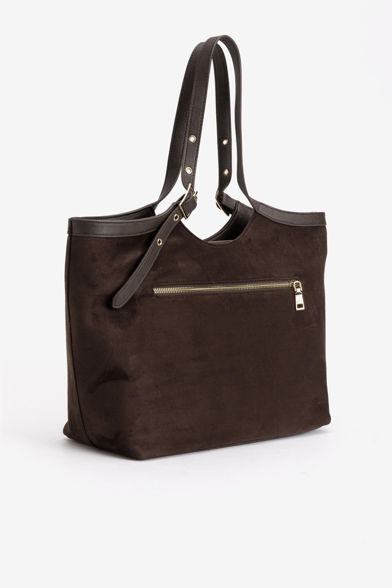 Bolso shopper Vilanova Marrón con Asa Ajustable, vista 2