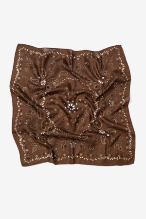 Bandana Vilanova marrón con estampado paisley