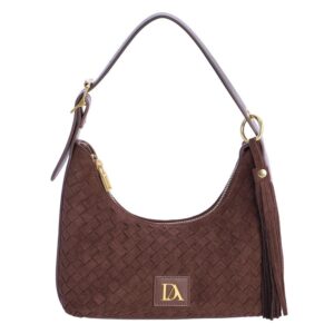 Bolso de hombro Virela Don Algodón Marrón, vista 1