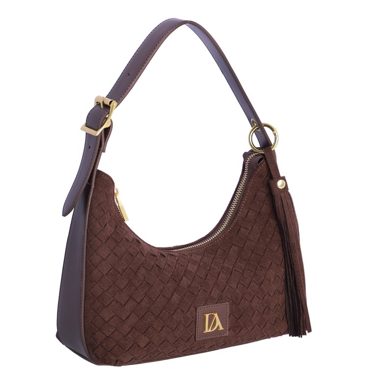 Bolso de hombro Virela Don Algodón Marrón, vista 2