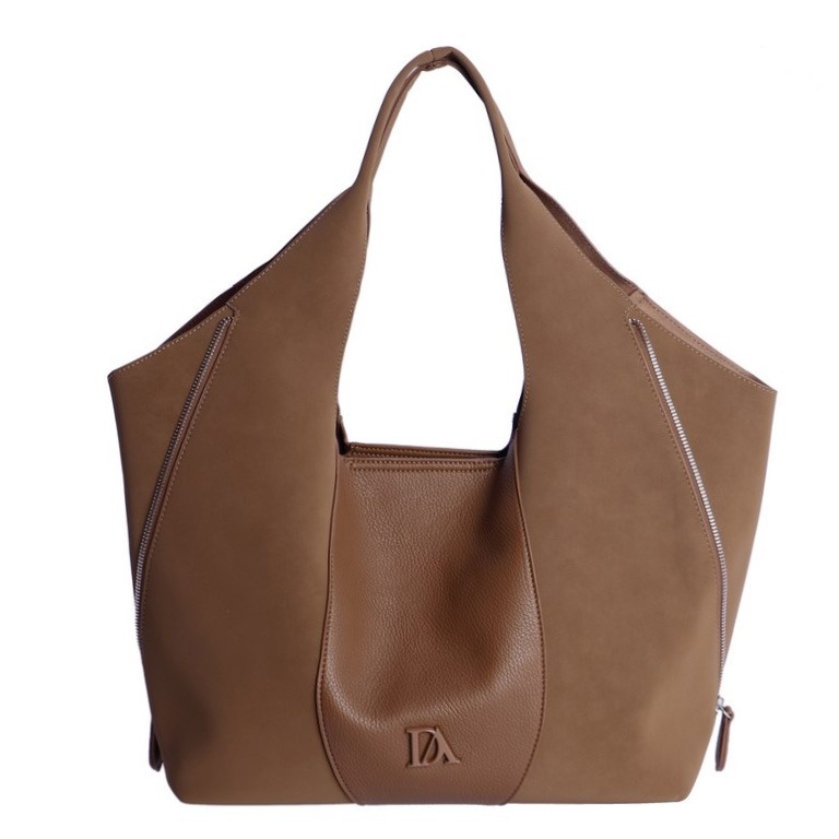 Bolso de hombro Sorela Don Algodón Camel, vista 1