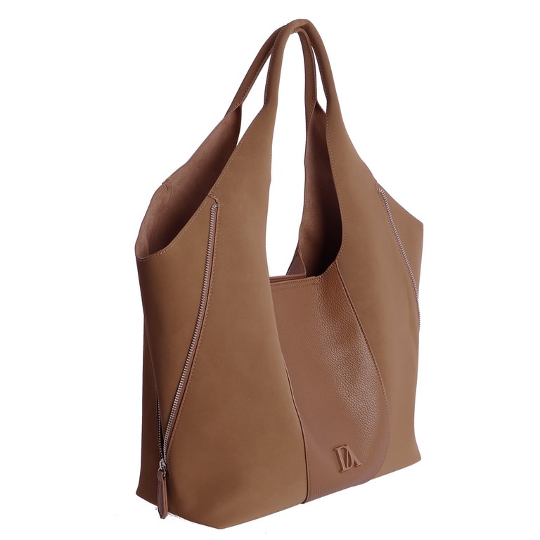 Bolso de hombro Sorela Don Algodón Camel, vista 2