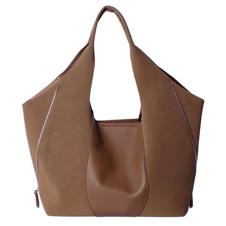 Bolso de hombro Sorela Don Algodón Camel, vista 3