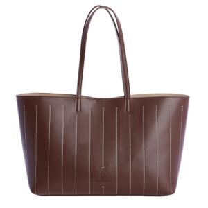 Bolso shopper Zarela Don Algodón Marrón, vista 1